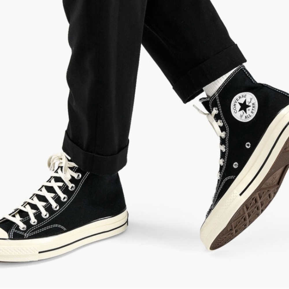 Converse Black and White High-Top Sneakers